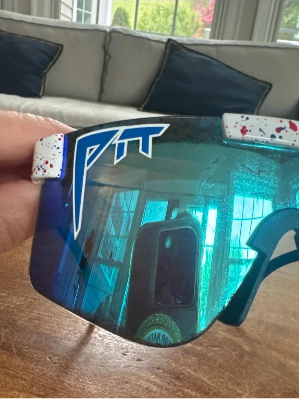 Pit Viper The Merika Original 2.0 HDPV Polarized Blue Sunglasses Sports Case